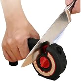 Knife Sharpener Stone,Scissor Sharpener with 6-Stage Tungsten and Ceramic