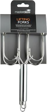 MasterClass Stainless Steel Meat Lifting Forks Set of 2 24 cm view 2