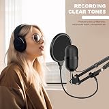 Aokeo Professional Microphone Pop Filter Dual Layer Gooseneck view 7