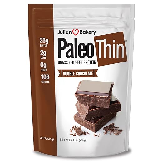 Julian Bakery Paleo Protein Double Chocolate Powder Grass Fed Beef, 2 Pound best paleo powder Julian Bakery Paleo Protein Double Chocolate Powder Grass Fed Beef, 2 Pound best paleo powder