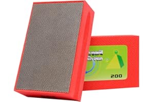 BSRTTOOL Electroplated Diamond Hand Polishing Pads 60-400 Grit Sanding Tile Stone Marble Concrete Wet Dry¡­ (Grit-200#)