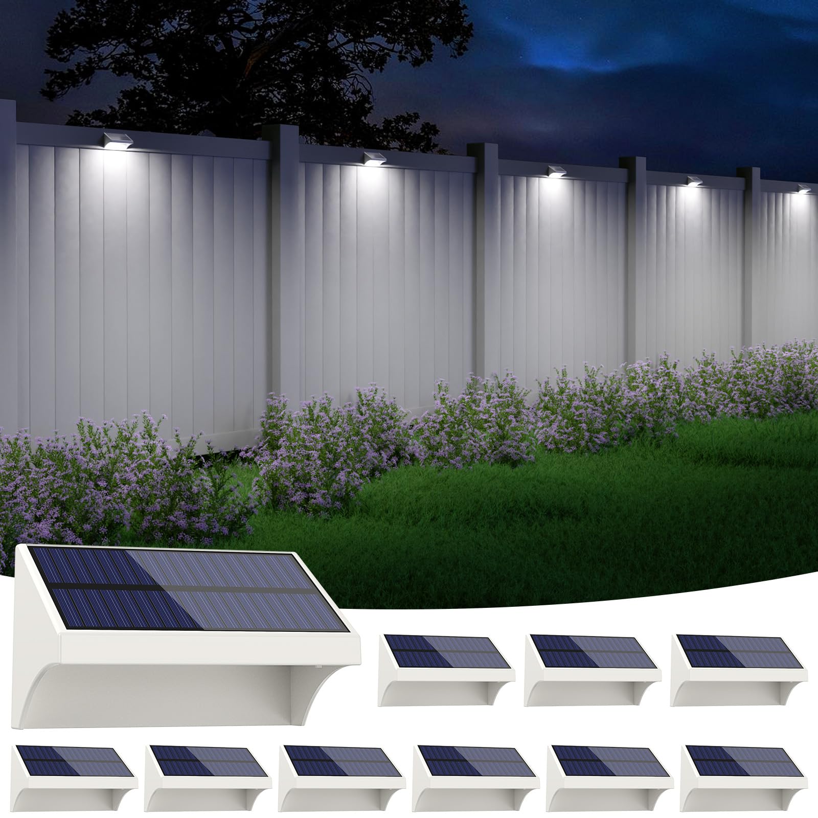 Vikakiooze 2023 promotion on sale solar lights outdoor 4 packs solar