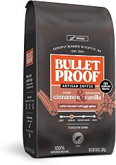 Bulletproof Cinnamon & Vanilla Flavored Medium Roast Ground Coffee, 10 Oz | No Artificial Flavors, Clean Coffee Sustainably S