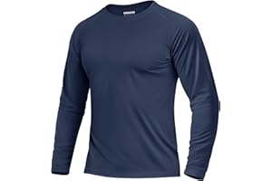 Boladeci Men's UPF 50+ Sun Protection UV SPF Shirts Long Sleeve Lightweight Quick Dry Swim T-Shirts Rash Guard