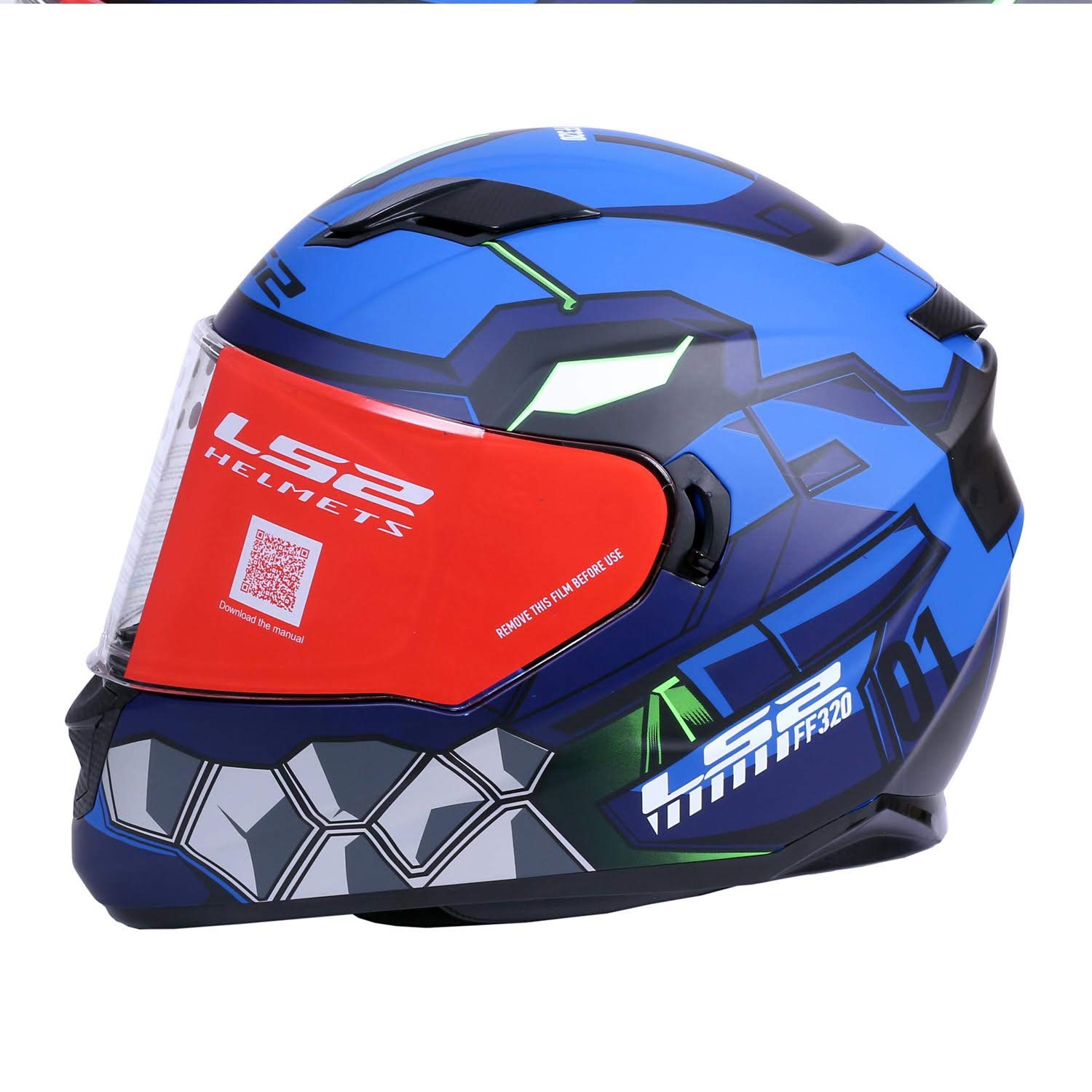 Ls2 Helmets Stream Evo Angel Matt Blue Black Dual Visor