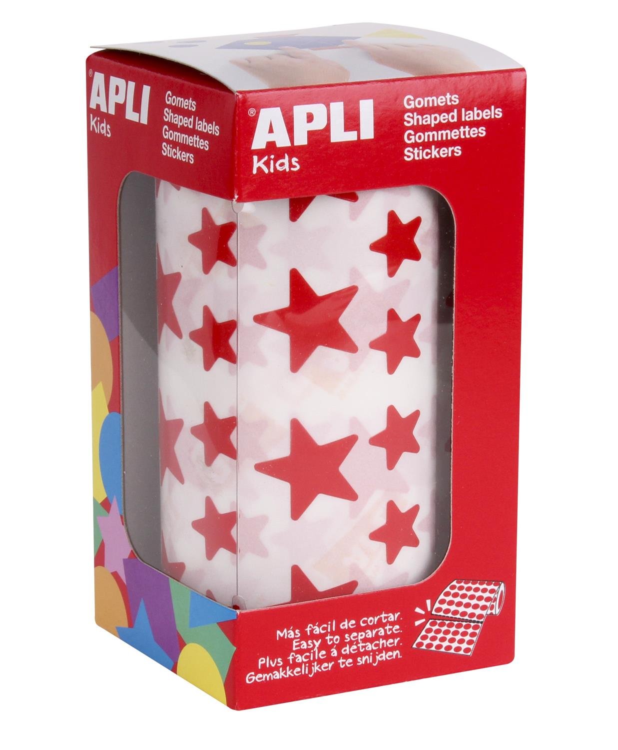 APLI Kids 4889 – Roll of Star Gummets, Red