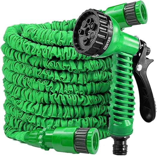 LARS360 Garden Hose Flexible 3 Times Expandable Water Hose Pipe with 7