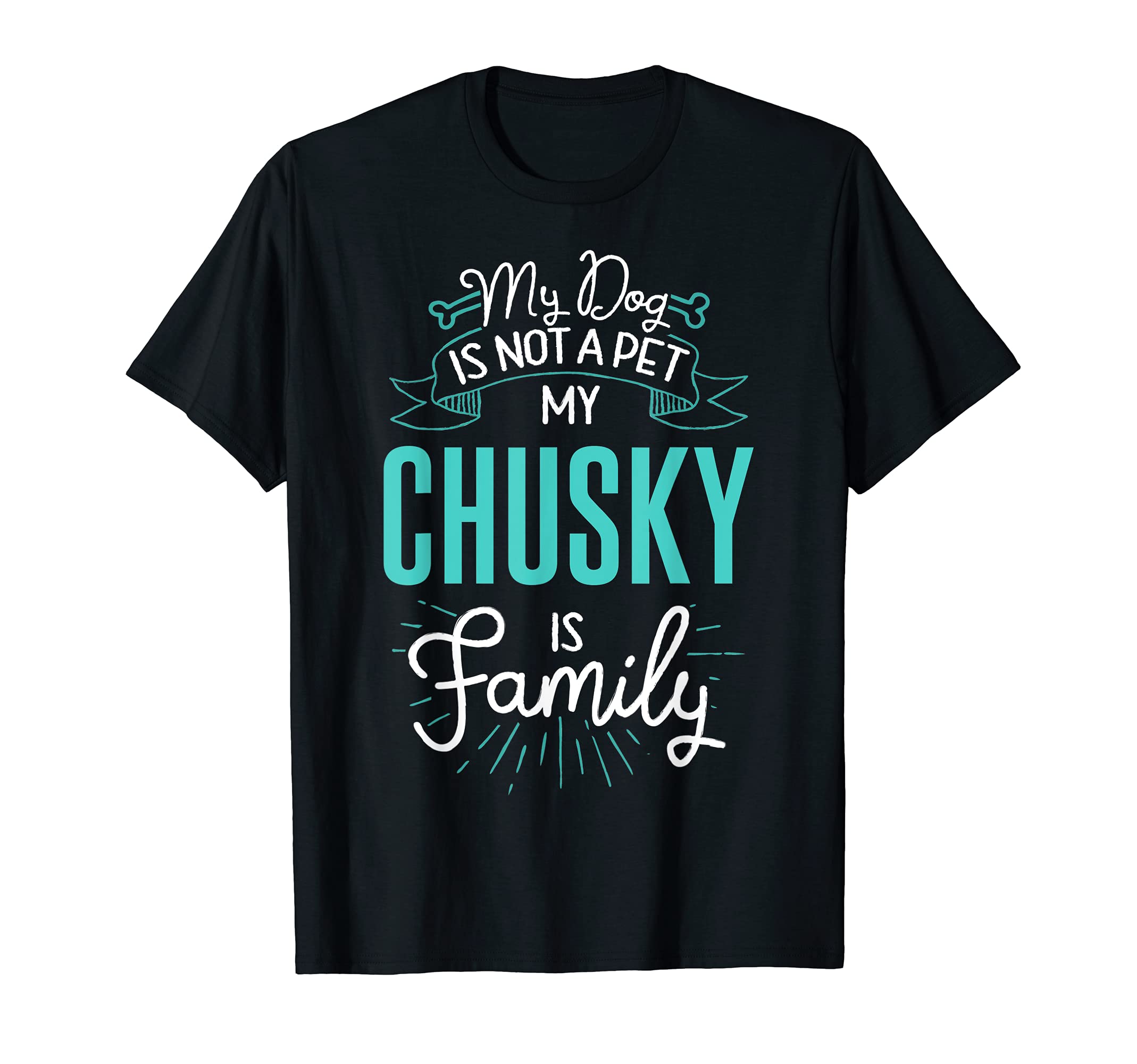 Cute Chusky Design Family Dog Giftn T-Shirt