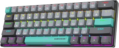 Sumvision Seeker Destroyer II 60% Mechanical Keyboard Red Switch RGB 19 Modes