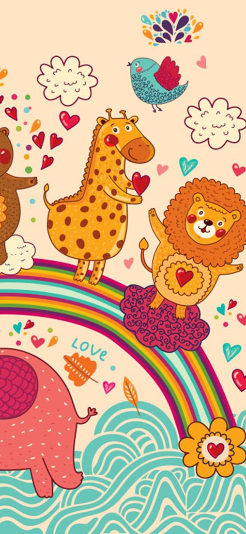 PeelitStickit Kids Pattern Roll, World Wallpaper, Wall Mural ID-005, vinyl