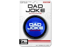 THE ULTIMATE DAD JOKE BUTTON Gifts for Dad and Fathers - The Original Dad Joke Button 75 Hilarious Dad Jokes - Dad Gifts from Daughter, Dad Birthday Gift, White Elephant Gifts, Gifts for Men