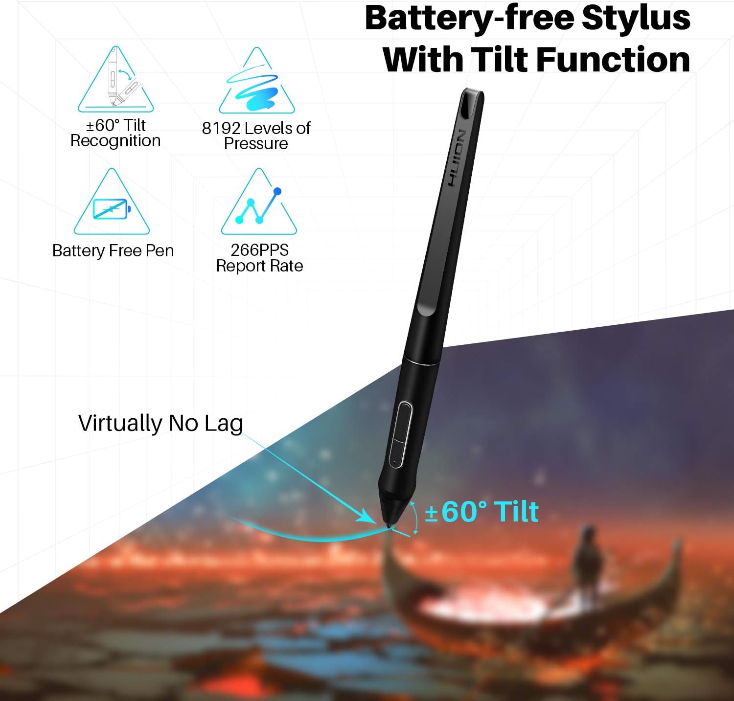 Huion KAMVAS Pro 16 Graphics Drawing Tablet with Full-Laminated Screen Tilt Battery-Free Stylus Touch Bar Adjustable Stand- 15.6 Inches Pen Display: Computers & Accessories