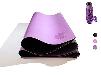 Amazon.com: Acarya - Alfombrilla de yoga de goma natural ...