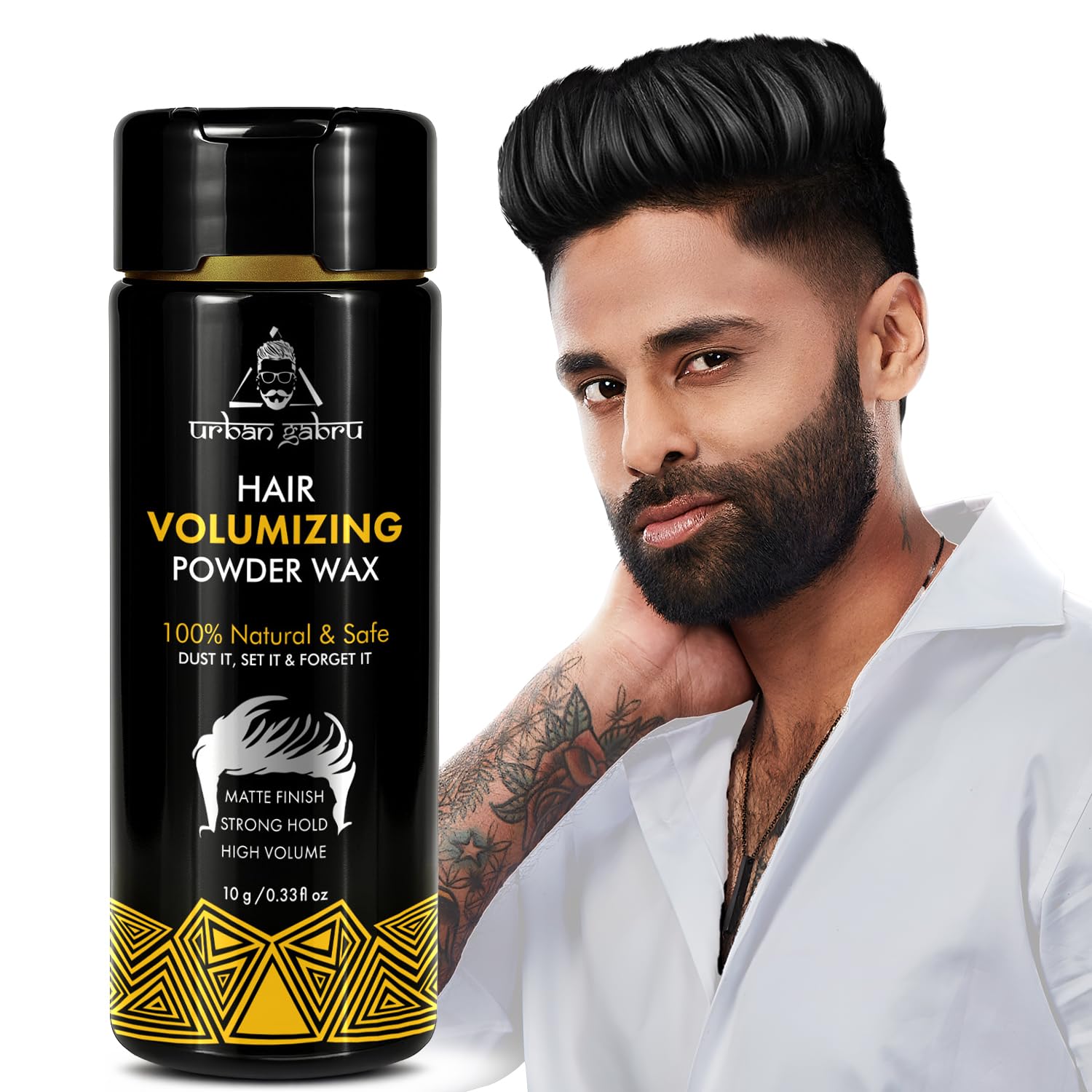 Urbangabru Hair Powder, Styling Hair Powder for Men | texture powder With Matte Finish Hair Styling | Volumizing Powder (0.3oz / 10g)