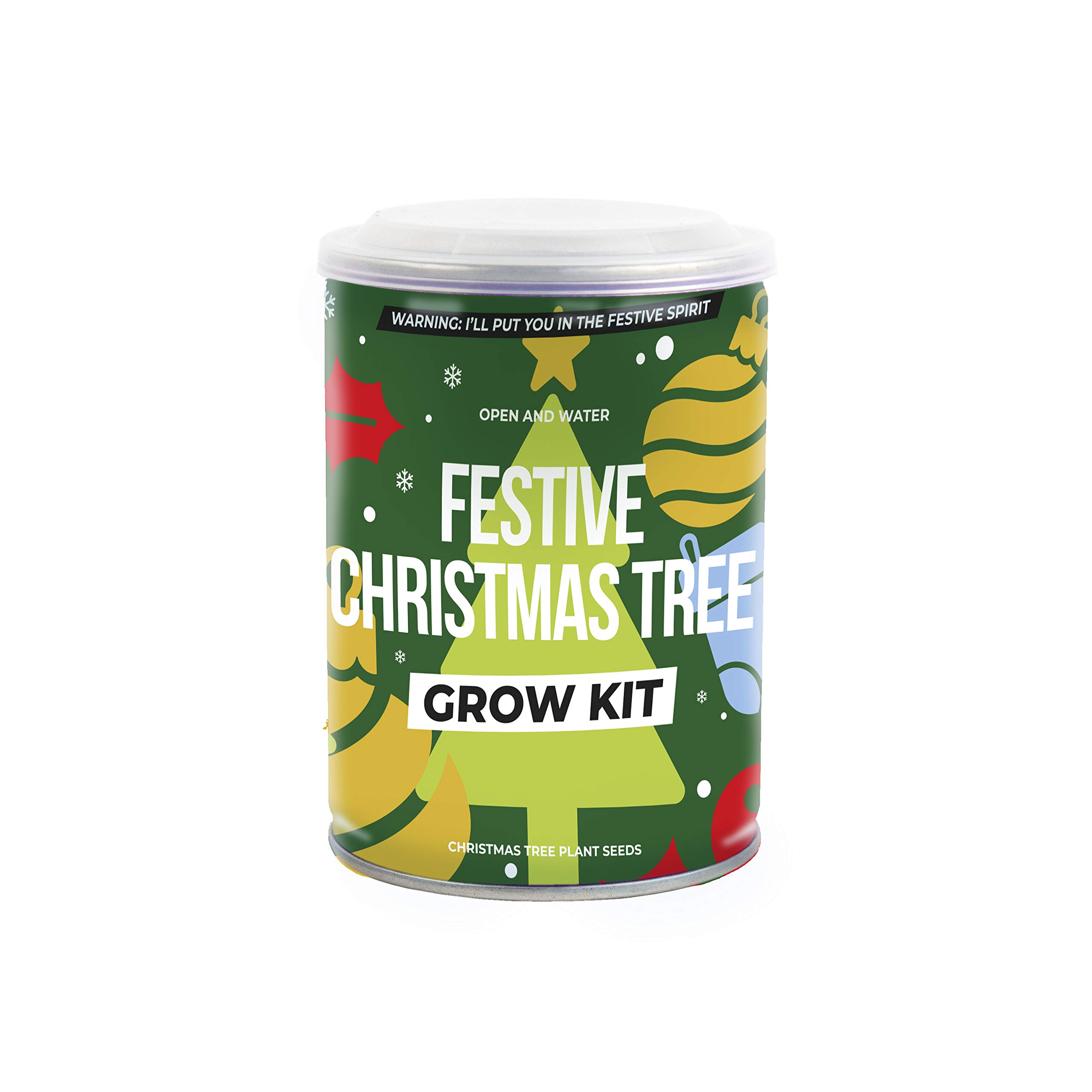 Christmas Tree Grow Tin,Multi Colored