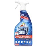 Unelko 57551 Invisible Shield Dual Action Glass and Surface Cleaner, for Windows, Showers, Tiles, Resists Soil and Grime, 32 oz, Beige