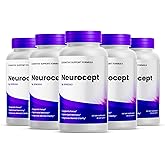 (5 Pack) Neurocept Capsules – Official Neurocept Brain Supplement Pills with Natural Ingredients, Advanced Neurocept for Memory, Focus & Clarity, All Natural Neurocept for Reviews (300 Capsules)