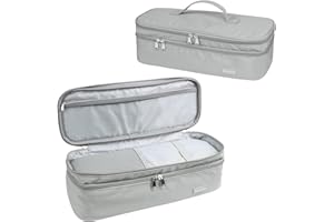 CANBOX Double-Layer Travel Carrying Case Bag, Shark Flexstyle Carrying Case for Revlon One-Step Hair Dryer/Volumizer/Styler, Water Resistant Organizer Travel Storage Bag (Bag Only)
