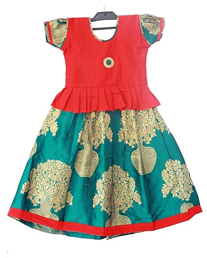 baby pattu pavadai dress