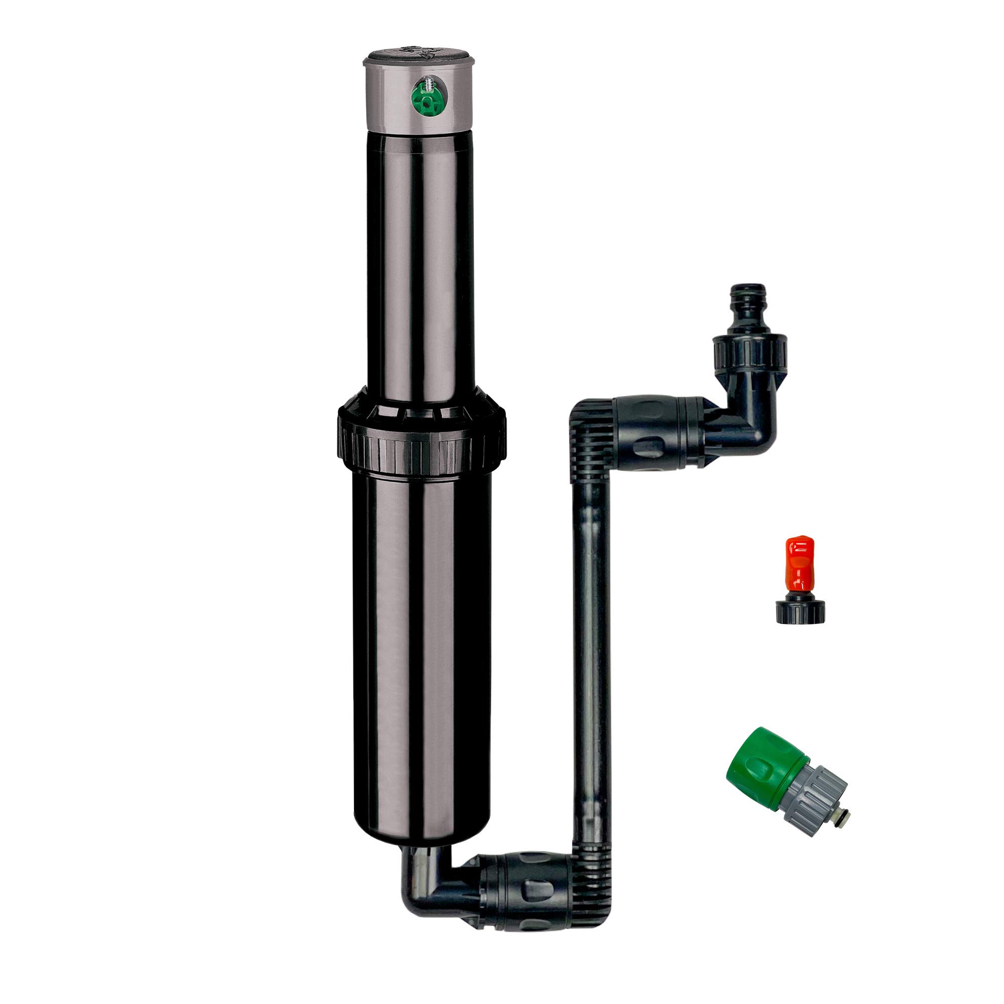 Quick-Snap In-Ground 5-Inch Pop-Up Adjustable Sprinkler with Quick Hose Connector, QSK-741