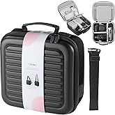 Camera Case Compatible with Canon EOS Rebel T7/R50/R6 Mark II/R100/R50 V/T6/R8/R10/R5 Mark II/RP/R7/5D Mark IV/SL3/R5/T100 DSLR SLR Camera, Lens and Tripod with Moveable Dividers and Shoulder Strap