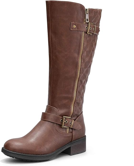 PENNYSUE Womens Knee High Riding Fur Lined