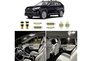 8pcs RAV4 Interior LED Lights Replacement for 2006-2015 2016 2017 2018 2019 2020 2021 Toyota Rav4 6000K Super Bright White in
