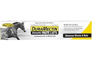 DURVET DuraMectin Ivermectin Paste 1.87% Horse Wormer 1 Tube (for Horses only)
