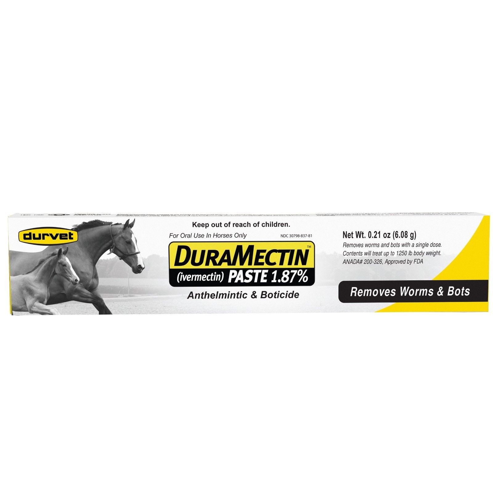 DuraMectin Ivermectin Paste 1.87% Horse Wormer 1