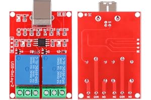 Relay Module Relay Switch, 2 Channel 5V Computer USB Controller Pc Relay Drive Module Expansion Board