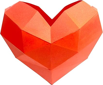 Amazon Com 10 Pc Geometric Paper Heart For Hanging Decorations