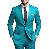 SHUZHXLZANGY Mens Suits Regular Fit 2 Piece Suit for Men Wedding Prom Business Formal Suit