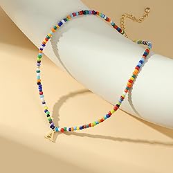 Yoosteel Initial Necklaces for Women
