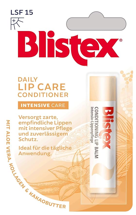 Blistex Daily Lip Care Conditioner, Lip Balm, for Chapped, Burning, Dry