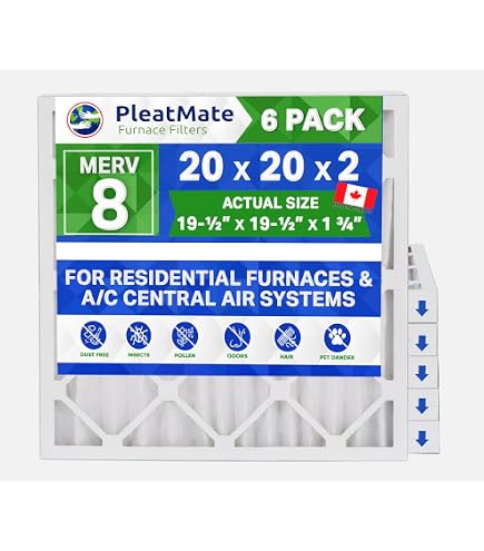 thumbnail image 2 of Filterbuy 20x30x1 MERV 8 Pleated AC Furnace Air Filter | AFB20x30x1OE | Allergen & Odor Eliminator | 2/4/6/12 Pack 2 of 5