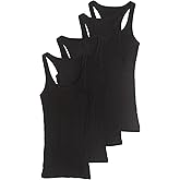Zenana Outfitters 4 Pack Womens Basic Ribbed Racerback Tank Top