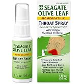 Seagate Products Homeopathic Olive Leaf Throat Spray (Pack of 1) 1 Ounce Raspberry-Spearmint