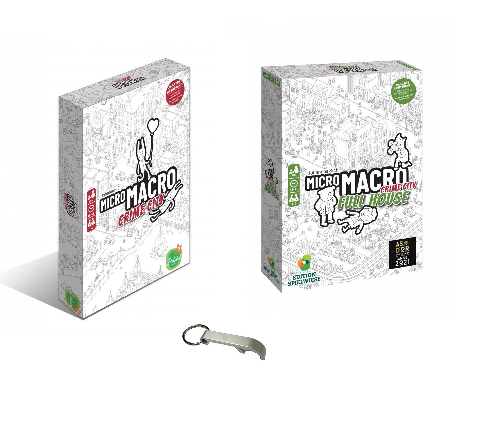 Crime City Micro Macro Set + Full House French Version + 1 Blumie Decaps