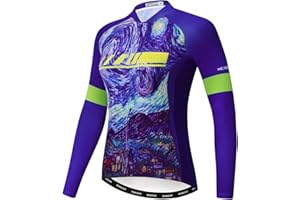 Hotlion Women's Cycling Jersey Long Sleeve Bike Jacket Autumn Bicycle Clothing Tops