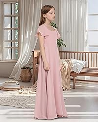 TAISHAN Junior Bridesmaid Dress for Wedding Ruffle