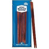 Best Bully Sticks 12 Inch Bully Sticks - 8 oz (Pack of 1) - Natural Grass-Fed, Grain and Rawhide Free, Perfect for Medium or Large Canines