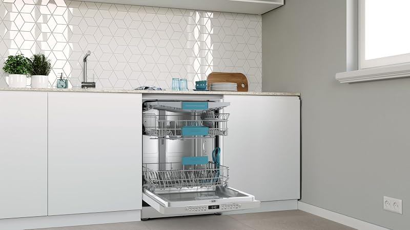 - Lavavajillas de libre instalación, 60 cm de ancho, Tercera bandeja para cubiertos, Home Connect, 13 servicios, Media Carga, acero antihuellas, 3VS6362IA