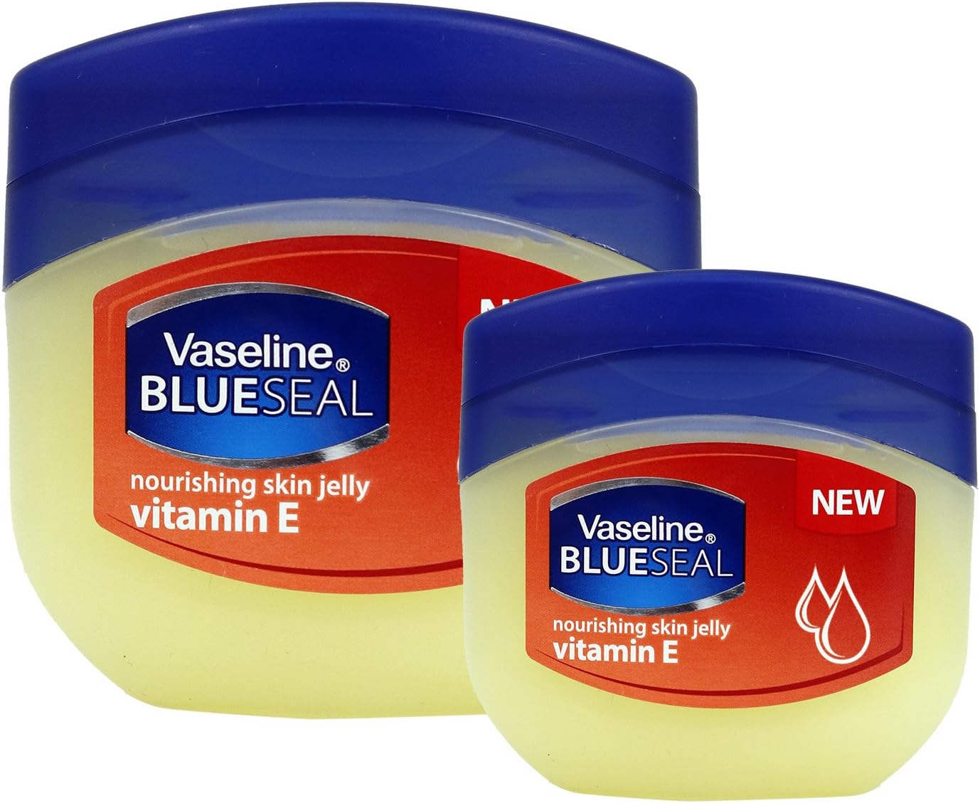 (12 PACK) VASELINE BlueSeal Gentle Petroleum Jelly (Vitamin E), Lip therapy Portable Small Vaseline 3.38oz