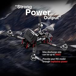 RACEPOW 1550mAh 14.8V 100C 4S Lipo Battery Pack