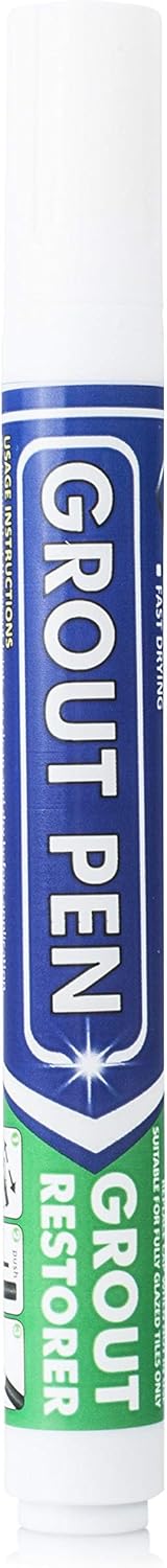 Grout Pen White - Ideal to Restore The Look of Tile Grout Lines - White Grout Marker - 