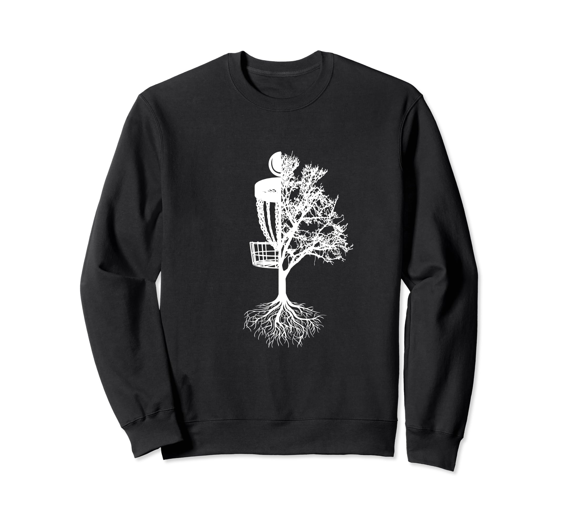 Disc Golf Basket And Tree - Frolf Frisbee Golf Sweatshirt