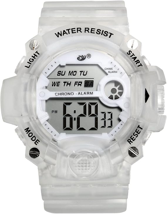 Amazon Lancardo 子供腕時計 キッズウォッチ 学生 防水 デジタル スポーツ アラーム 可愛い クリスマス 新年 プレセット 誕生日 記念日 子供の日 ホワイト ガールズ腕時計 腕時計 通販