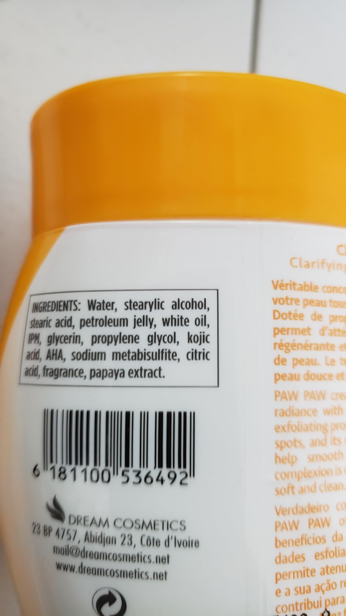 Paw Paw Papaya Clarifying Lotion 500ml, Tube Cream 1oz, Jar Cream 300ml,Oil 1oz and soap 7oz