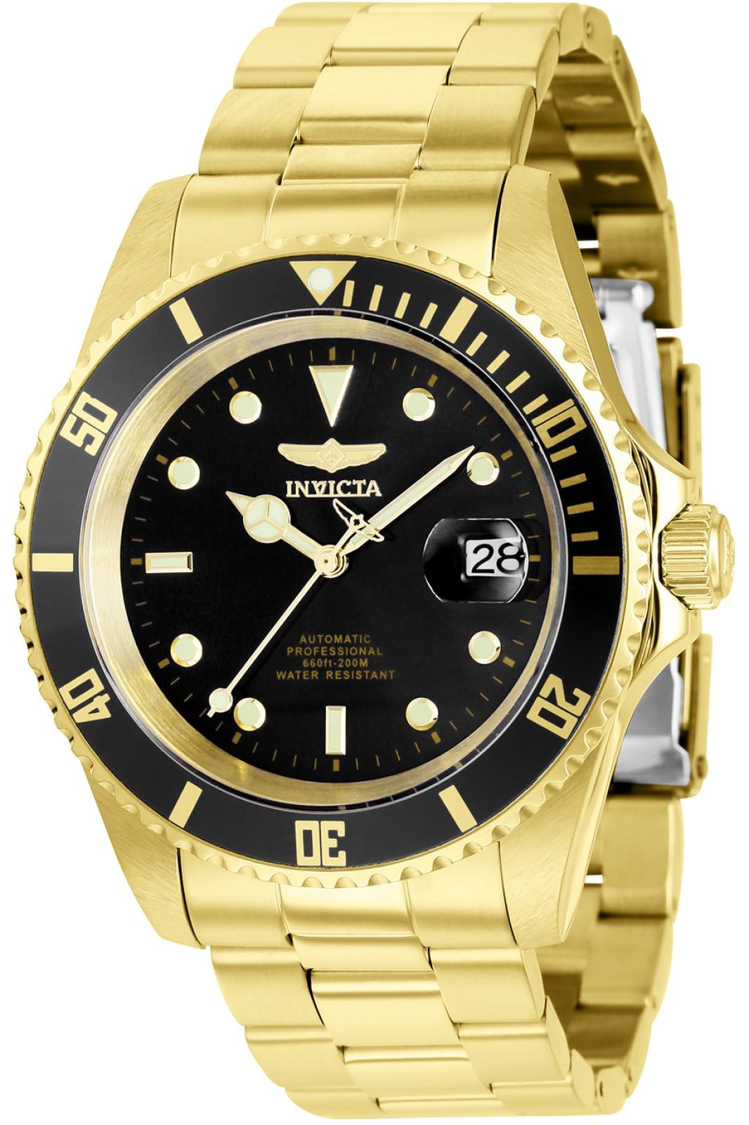 Invicta Pro Diver 8929OBXL Men's Watch - Waterproof - Analogue - Automatic Movement - Stainless Steel with Black dial - 43mm