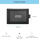 Wacom One by Pen Tablet Small Pressure-Sensitive Pen USB Windows Mac Chromebook view 3